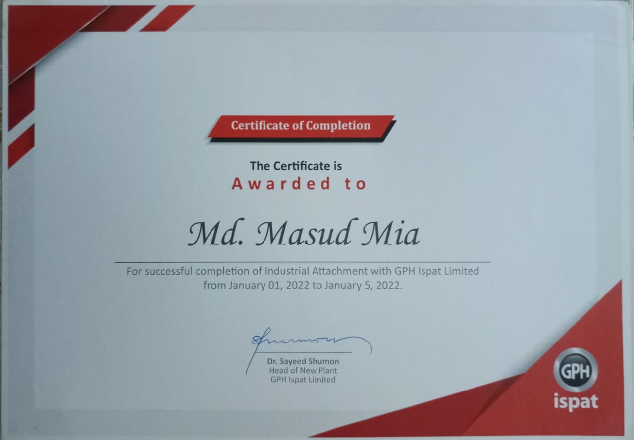 Industrial Attachment Certificate